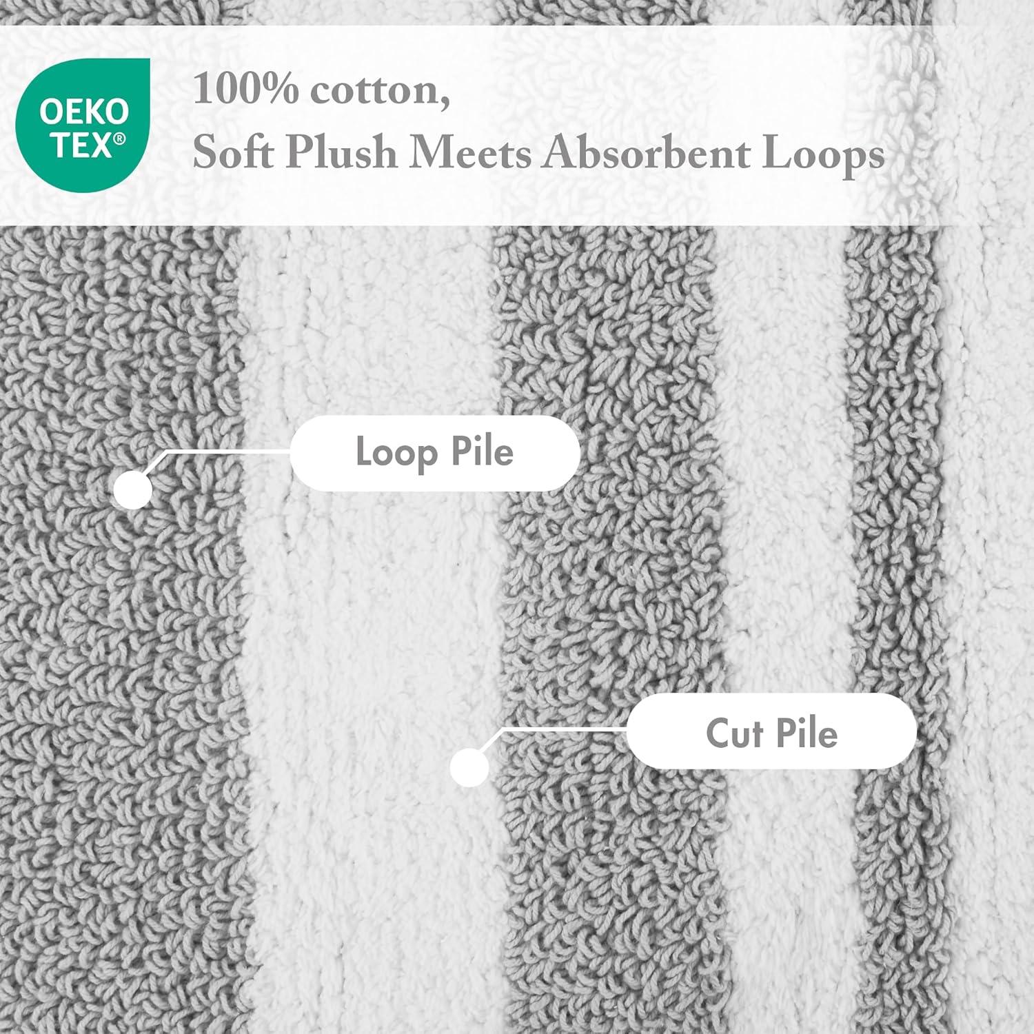 Madison Park Cotton Reversible Bath Rug