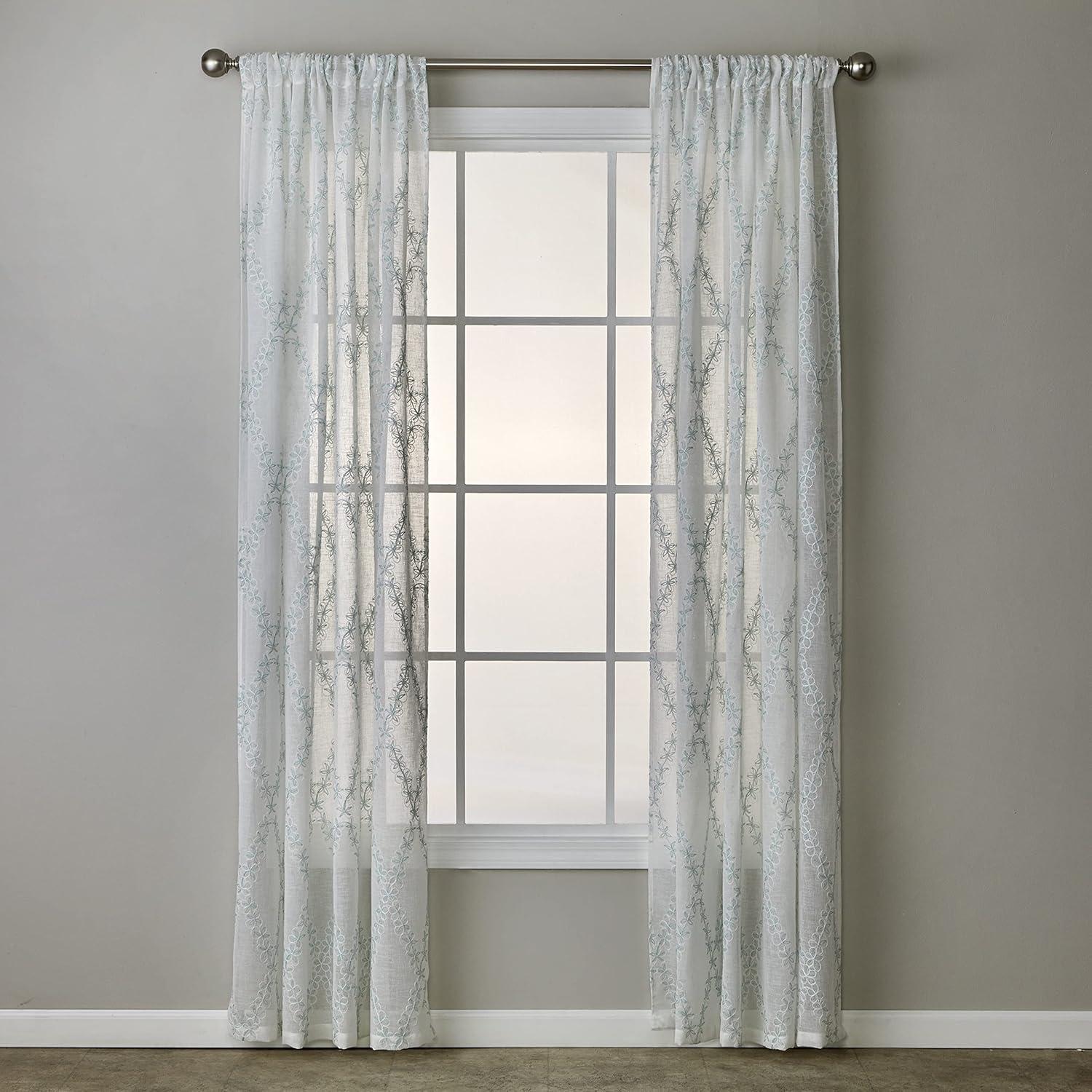 Polyester Semi Sheer Panel