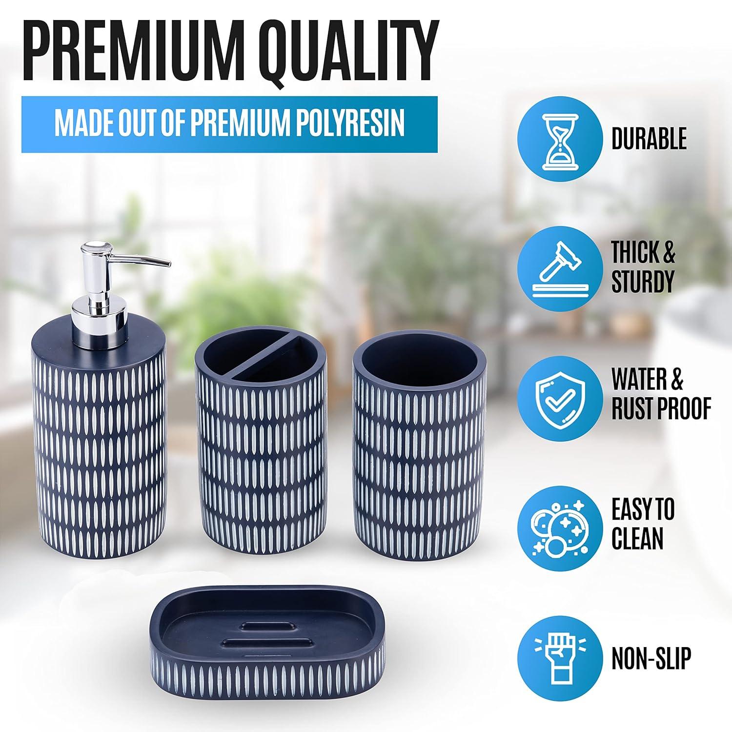 Bungalow Rose Tethys Bathroom Accessory Set (Set of 4)