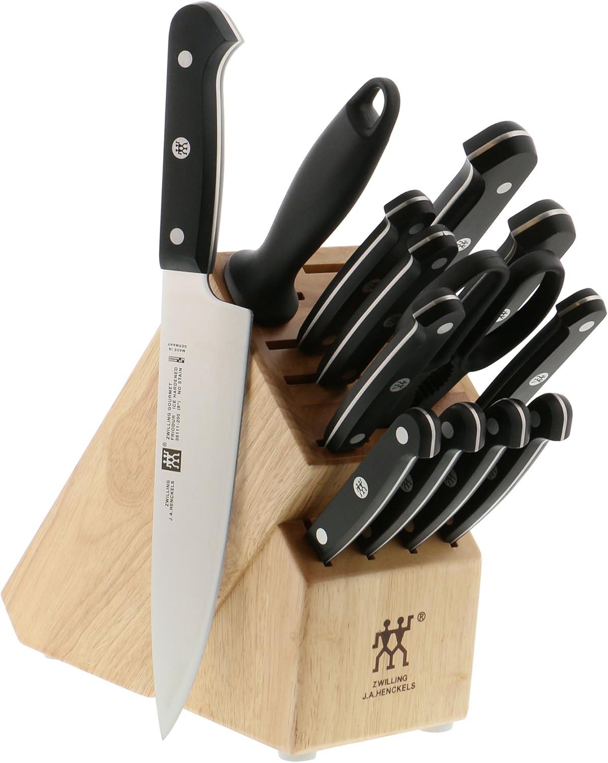 Zwilling Gourmet 14-Piece High Carbon Stainless Steel Knife Block Set