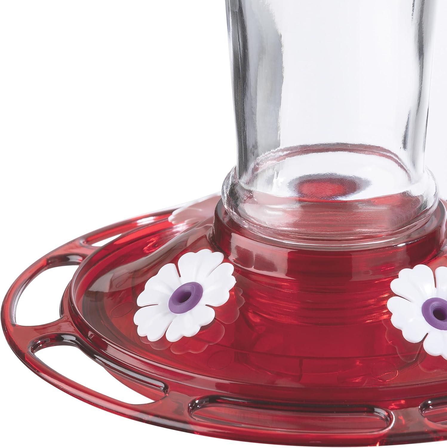 More Birds Red/Clear Bird Health+ Ruby Hummingbird Feeder - 10 Ounces