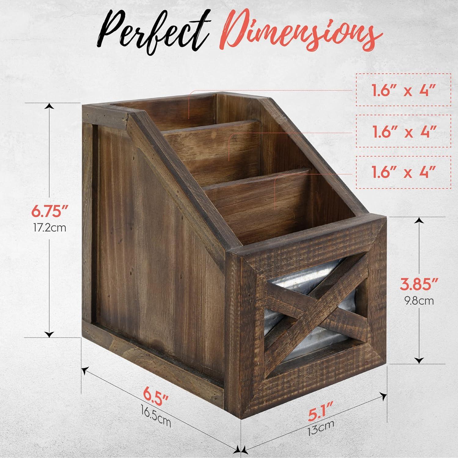 Autumn Alley Rustic Remote Control Holder Organizer