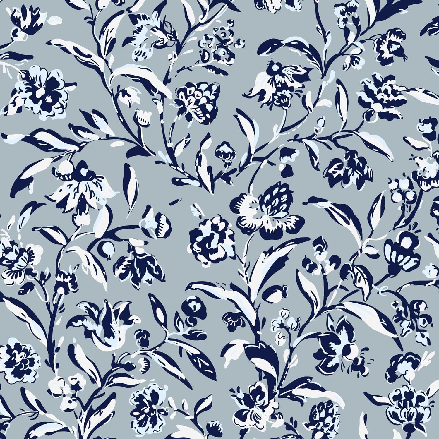 Vera Bradley Women's Decorative Throw Pillow With Removeable Hypoallergenic Insert, Perennials Gray, One Size