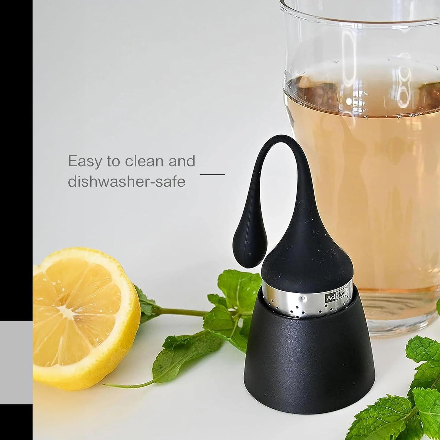 AdHoc Black Silicone and Stainless Steel Tea Infuser