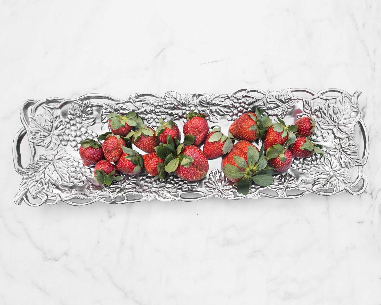 Arthur Court Designs Grape Aluminum Platter