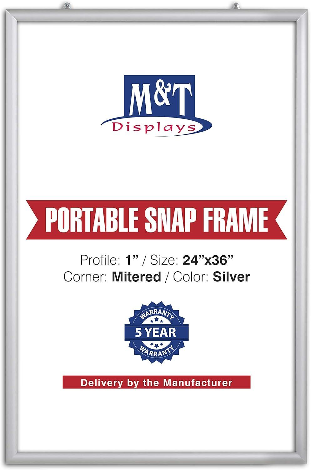 MT Displays UCN255-CS-P Metal Beveled Picture Frame