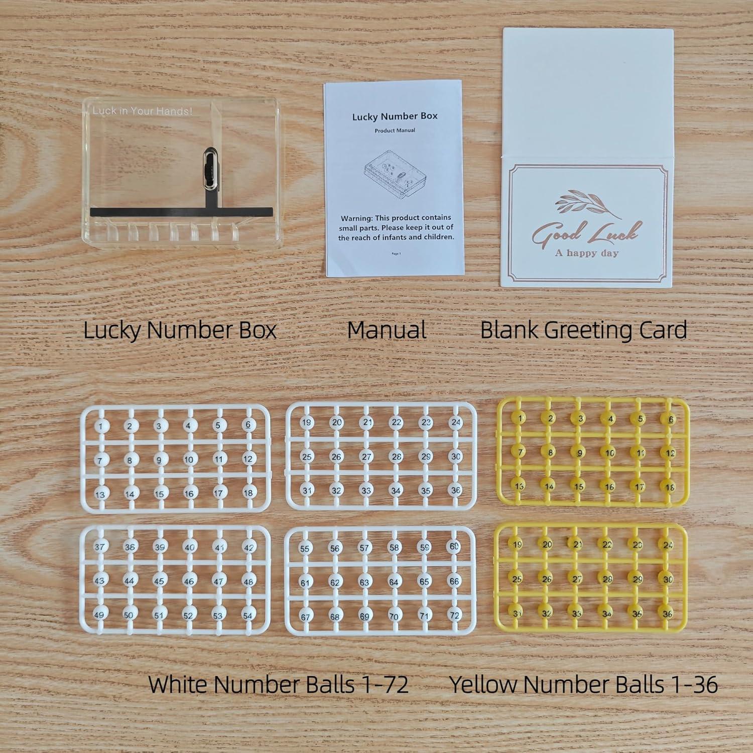 Unusual Lottery Number Picker, Use for Play Mega Millions Lotto Game, Funny Desk Toys for Office, Pursue Your Fortune Dream, Novelty Gifts for Coworkers and Friends (10x7.5cm)