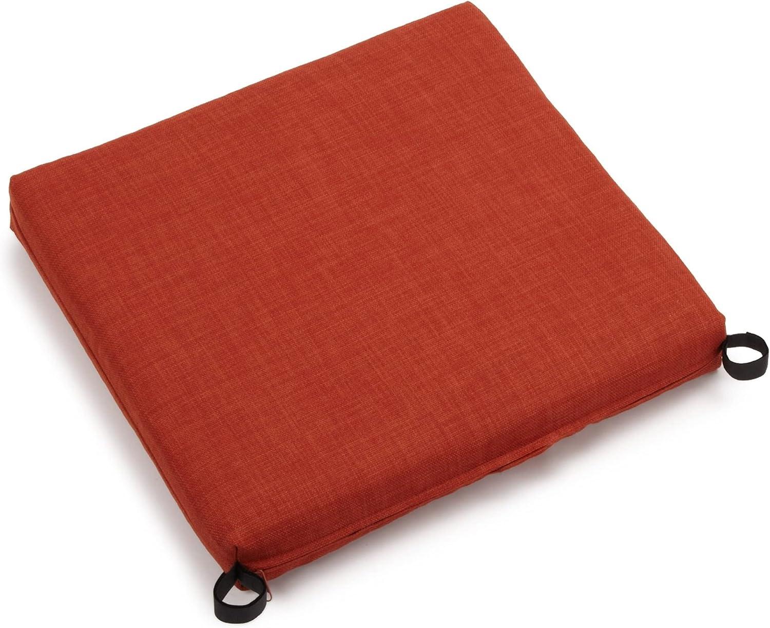 Tangerine Dream 20" x 19" Outdoor Spun Polyester Chair Cushion