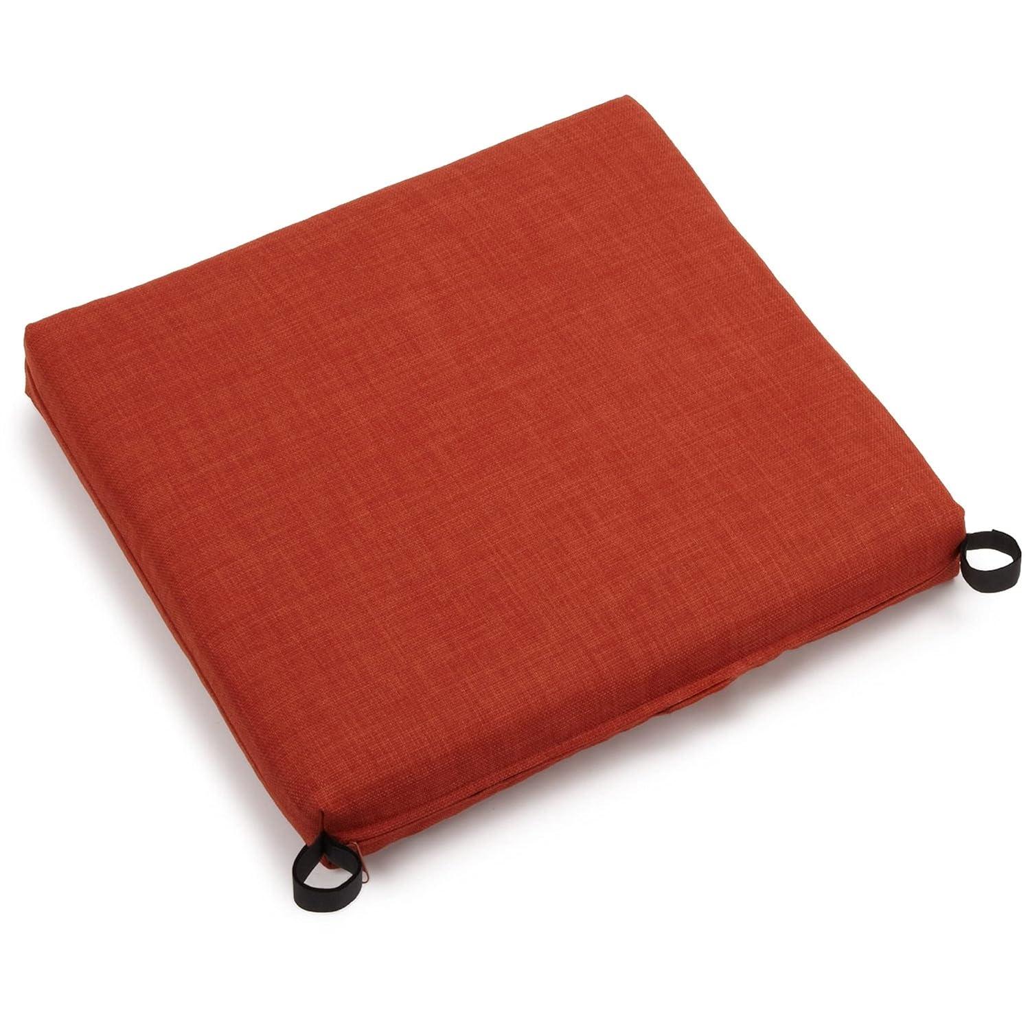 Tangerine Dream 20" x 19" Outdoor Spun Polyester Chair Cushion