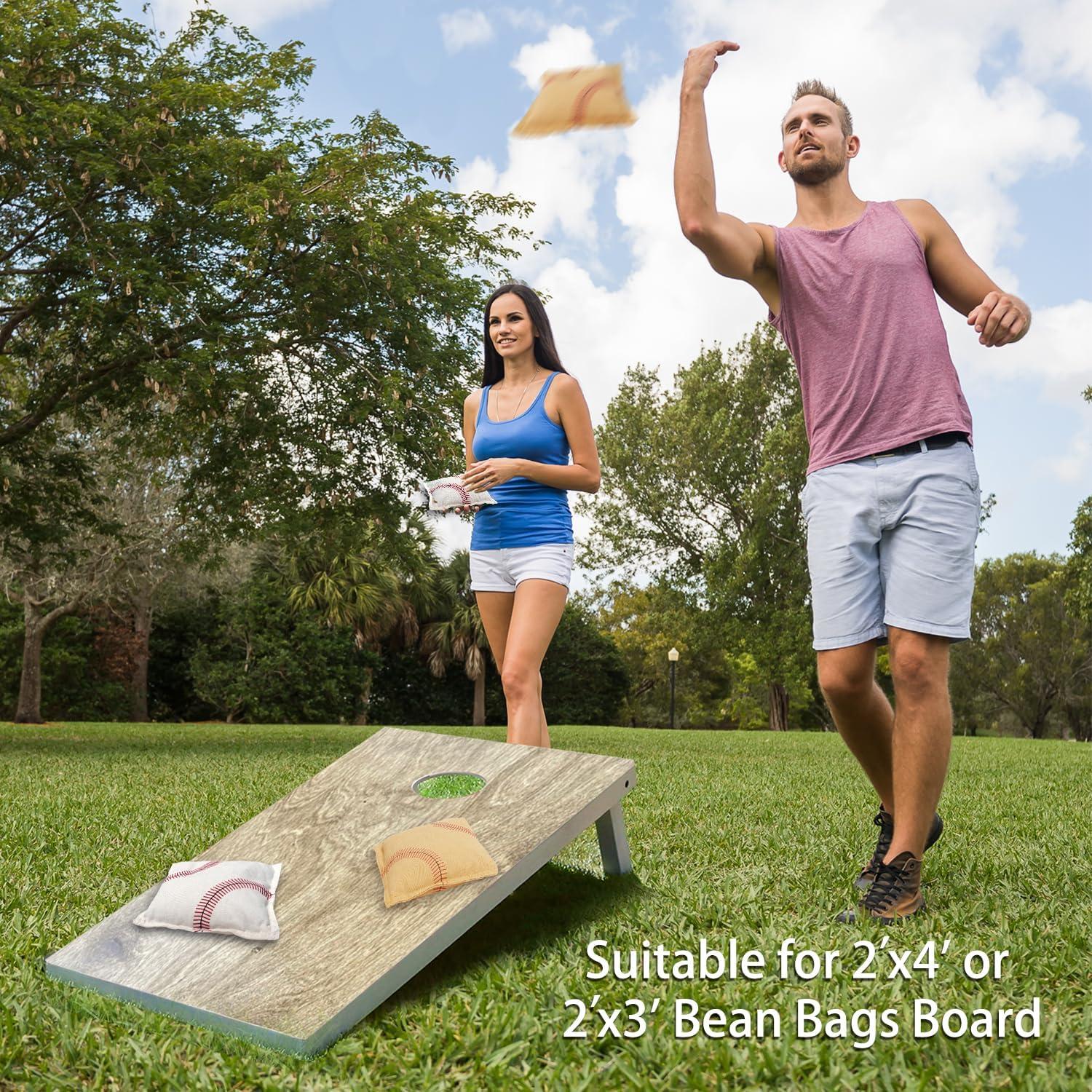 Regulation Size and Weight Cornhole Bean Bags for Cornhole Board Toss Game