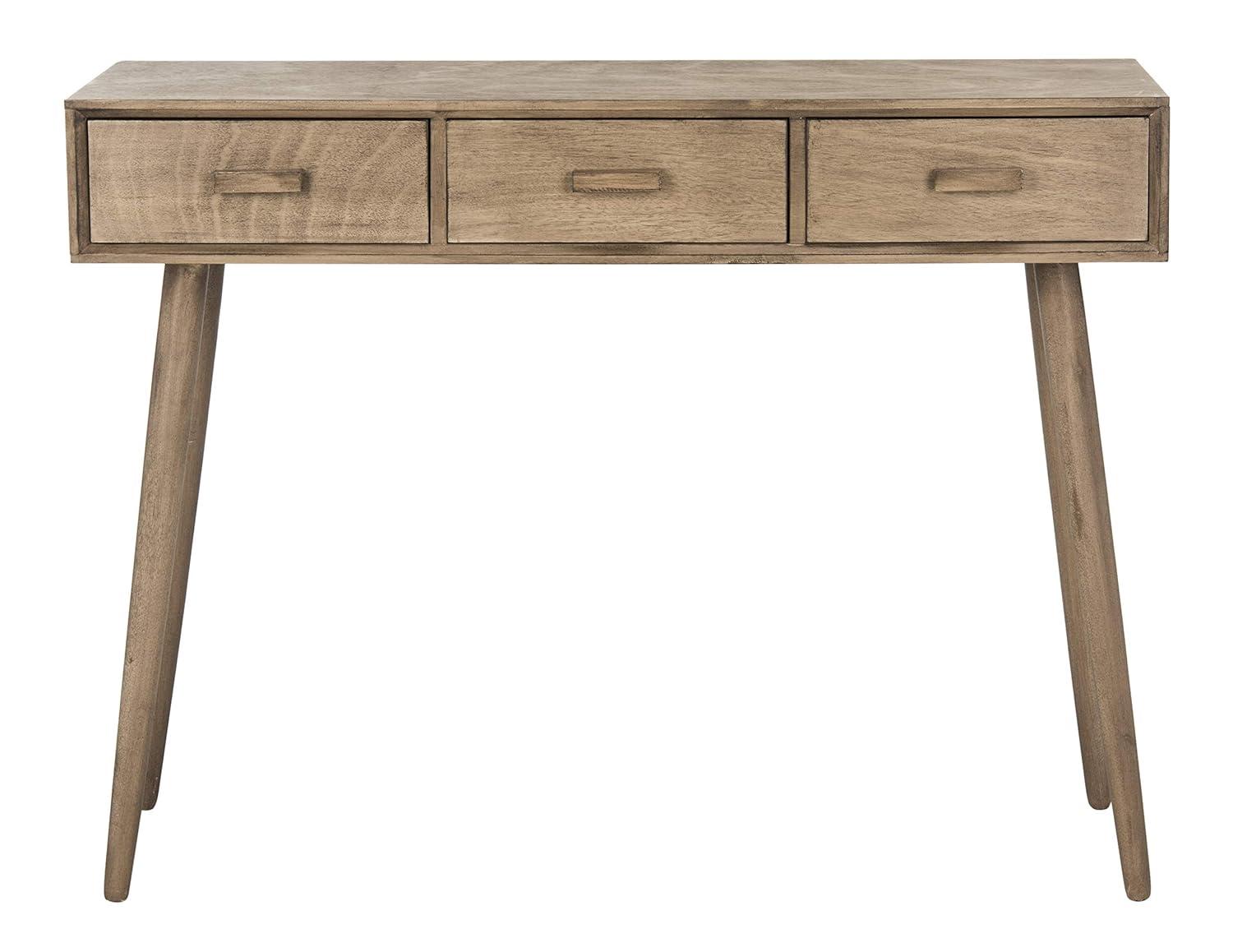 Albus 3 Drawer Console Table - CNS5701B - Brown - Safavieh