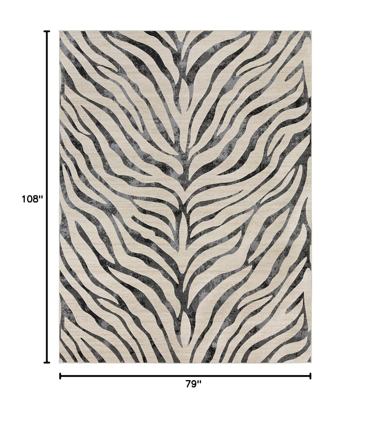 Mark & Day Chambery 6'7"x9' Rectangle Woven Indoor Area Rugs Charcoal