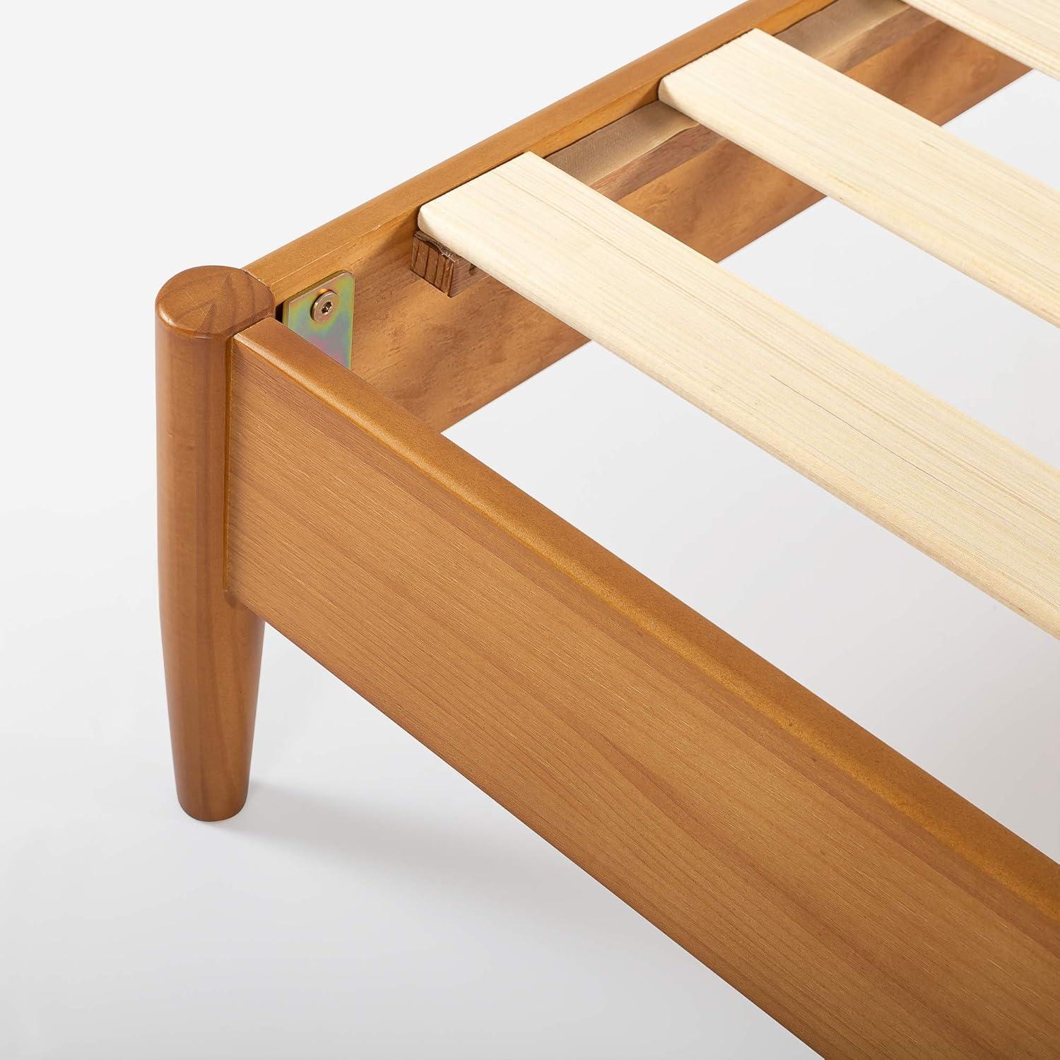 Zinus Allen 35" Mid Century Wood Platform Bed Frame, Twin