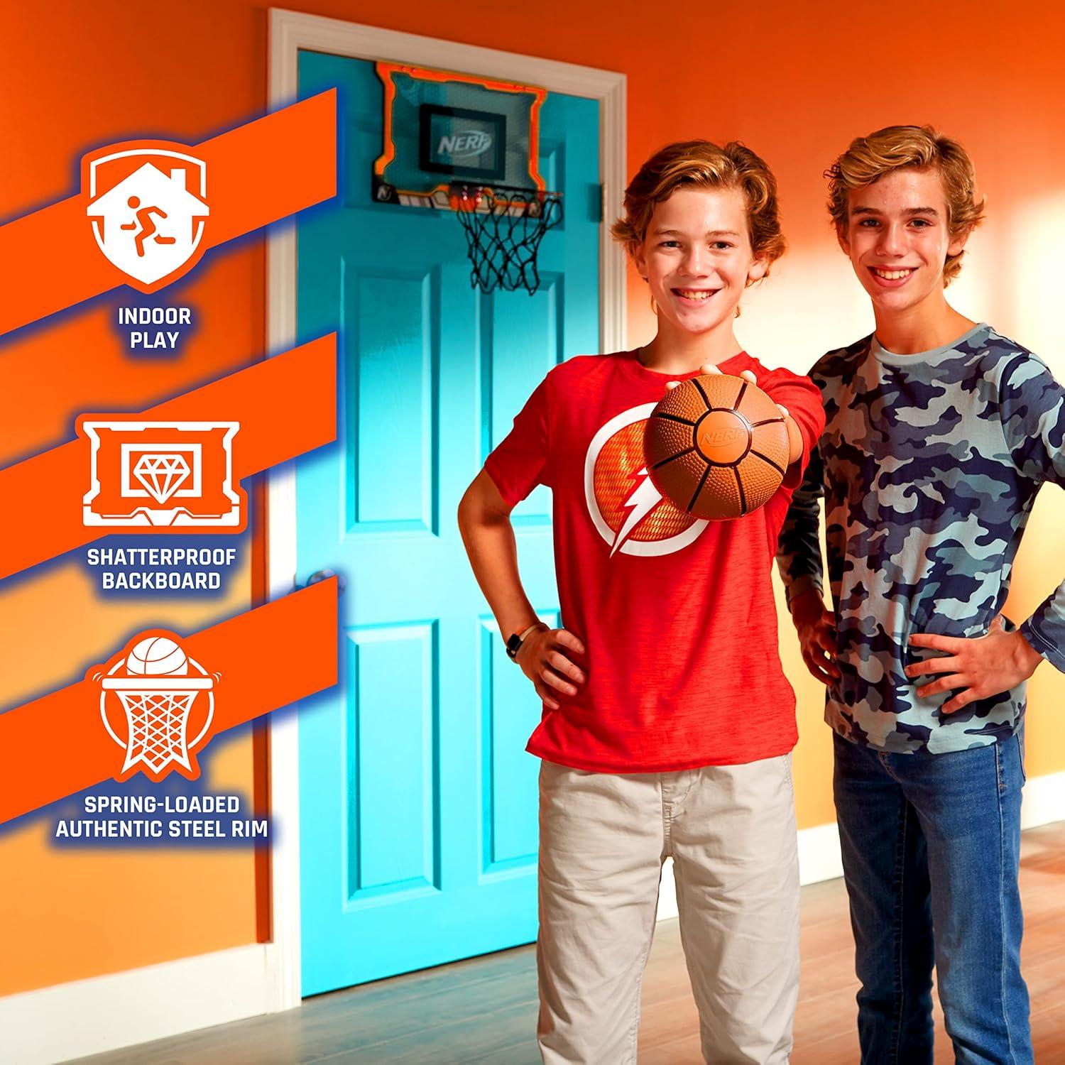 NERF NERF Pro Hoop Mini Basketball Set Over the door Basketball Hoops