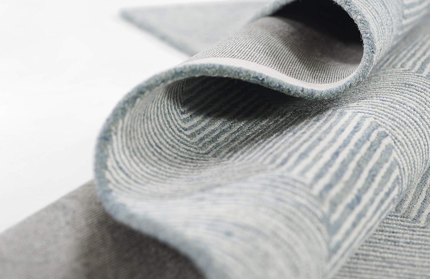 Wheaton Chevron Handmade Tufted Wool Taupe Area Rug