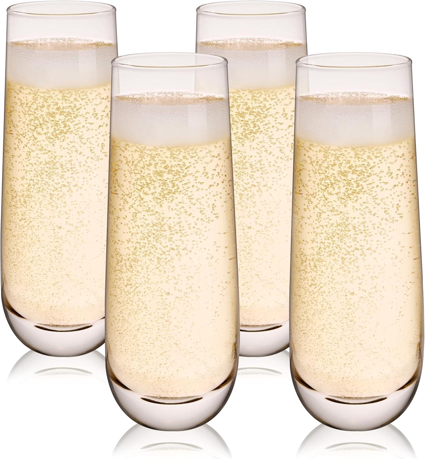 Stemless Champagne Glasses (Set of 4)