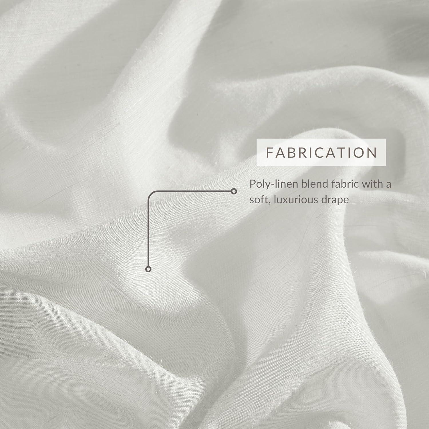 Vienna Tie-Top Cottagecore Sheer Single Window Curtain Panel Panel - 52" x 84" - Off White - Elrene Home Fashions