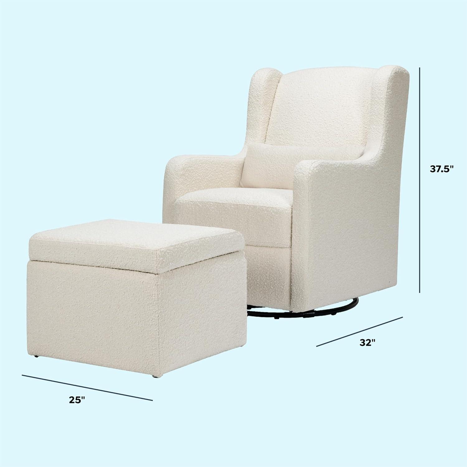 Adrian Swivel Glider and Ottoman