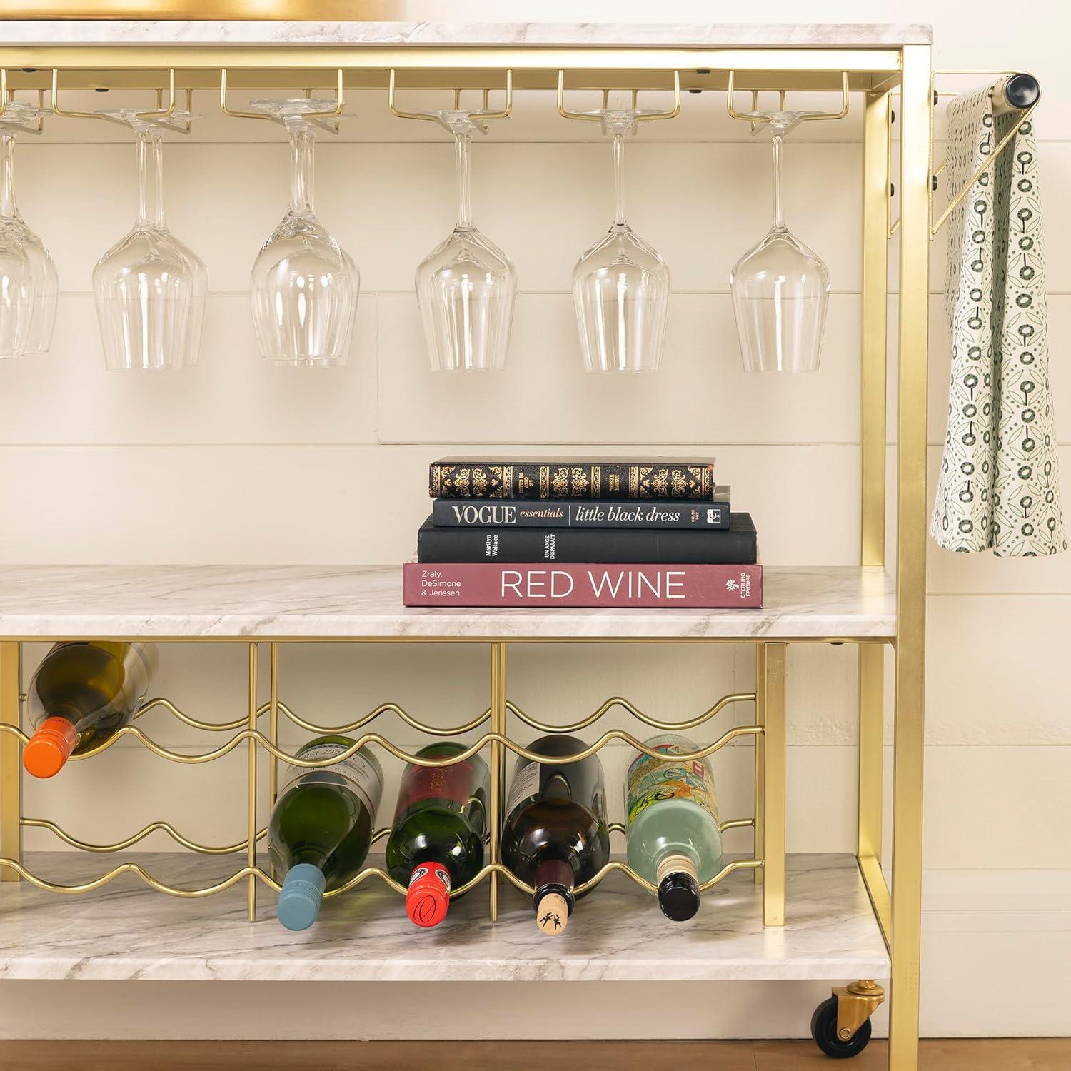 Maliza Metal Bar Cart