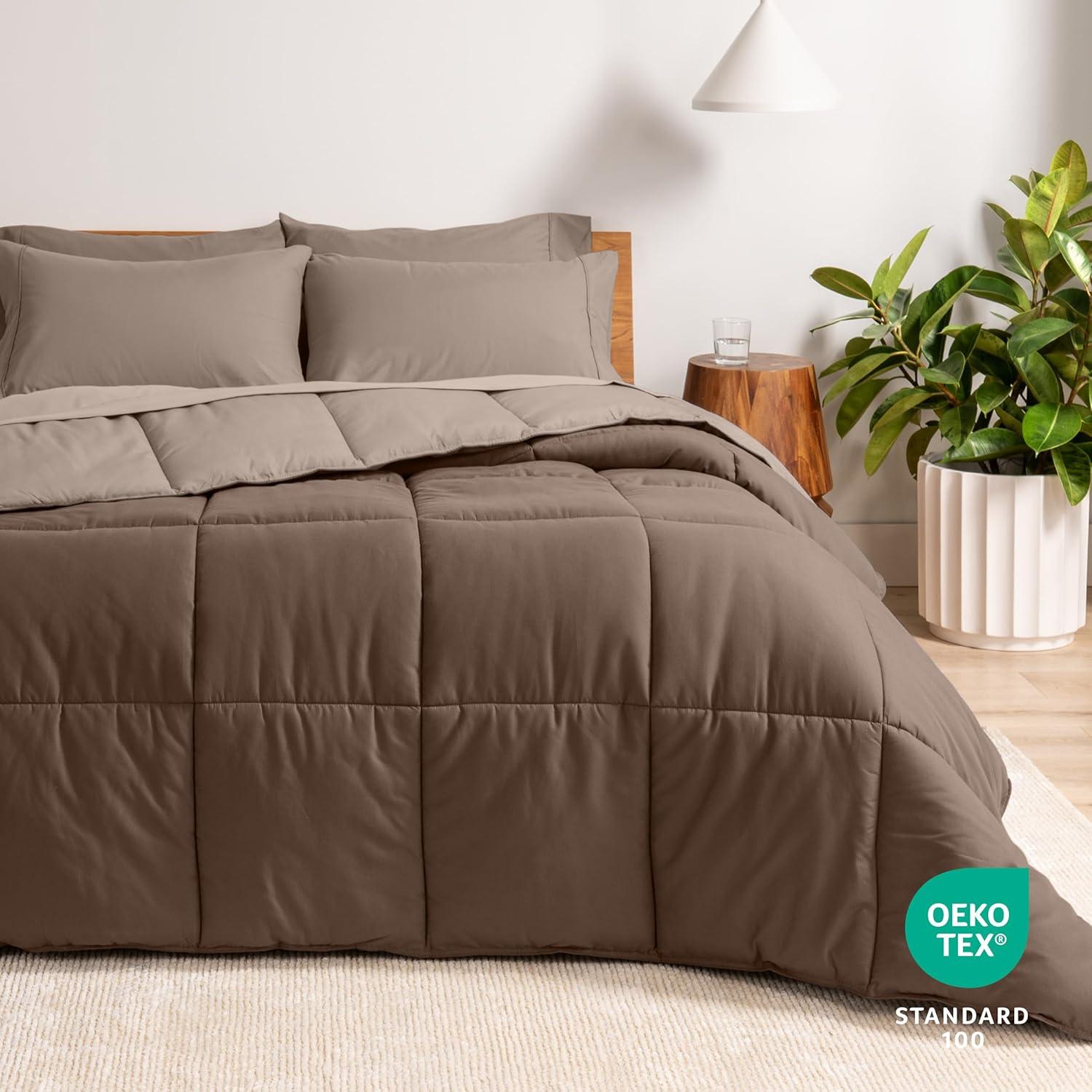 Bare Home 1800 Premium Microfiber Reversible Bed-In-A-Bag