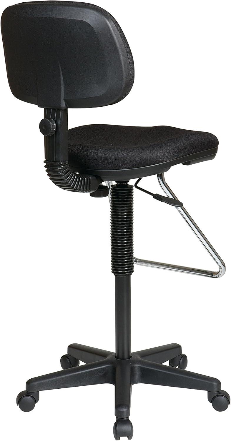 Polyester Blend Drafting Chair with Headrest