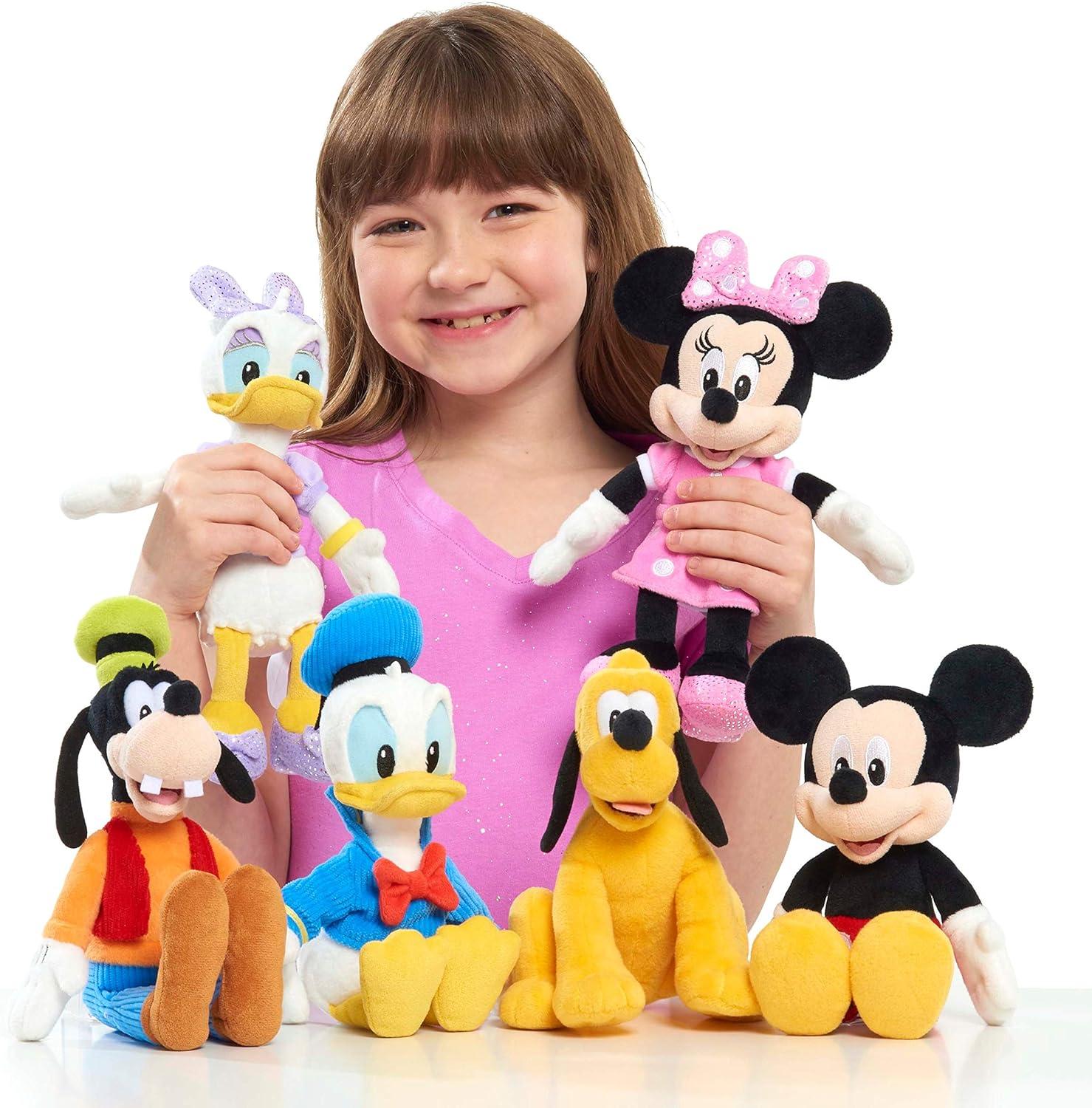 Disney Mickey Mouse Plush Toy with Red Shorts and Yellow Shoes