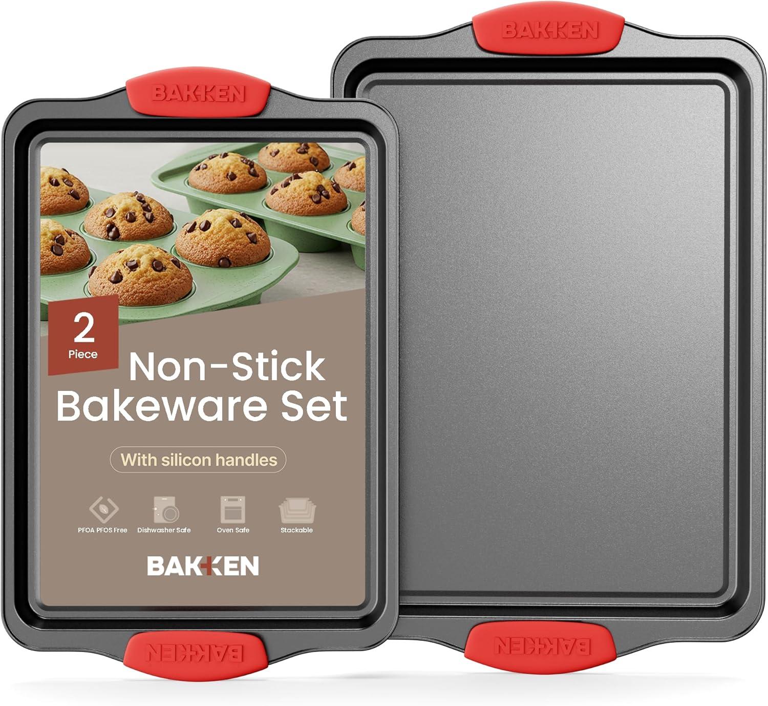 Lifemaster Lifemaster Non-Stick Steel 2 Piece Baking Sheet Set