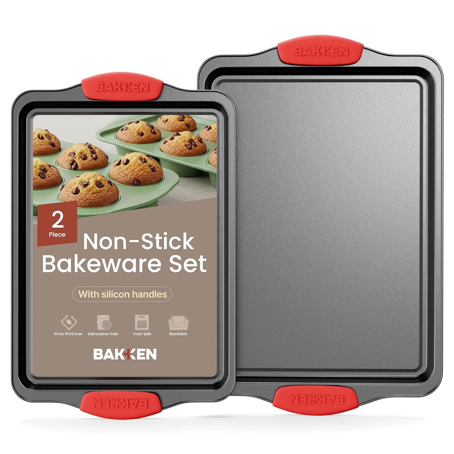 Lifemaster Lifemaster Non-Stick Steel 2 Piece Baking Sheet Set
