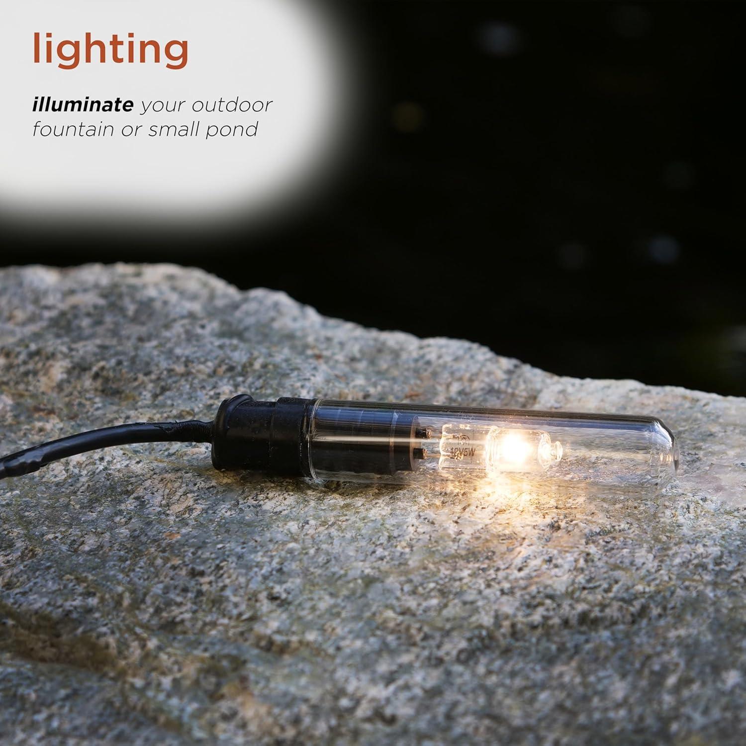 Submersible Halogen Outdoor Lantern with Transformer - Alpine Corporation: Weather-Resistant, Electric Powered Spotlight