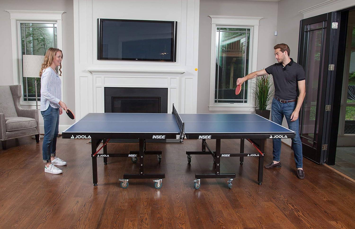 Joola USA Joola Inside, Indoor Table Tennis Table with Net and Post Set - 10 Minute Easy Assembly