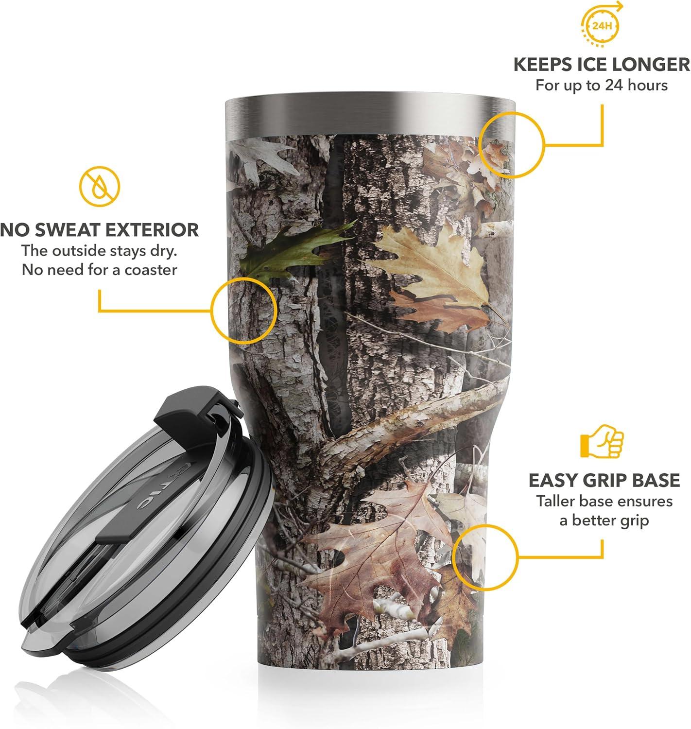 Salmon Orange 20oz Stainless Steel Insulated Travel Tumbler with Lid