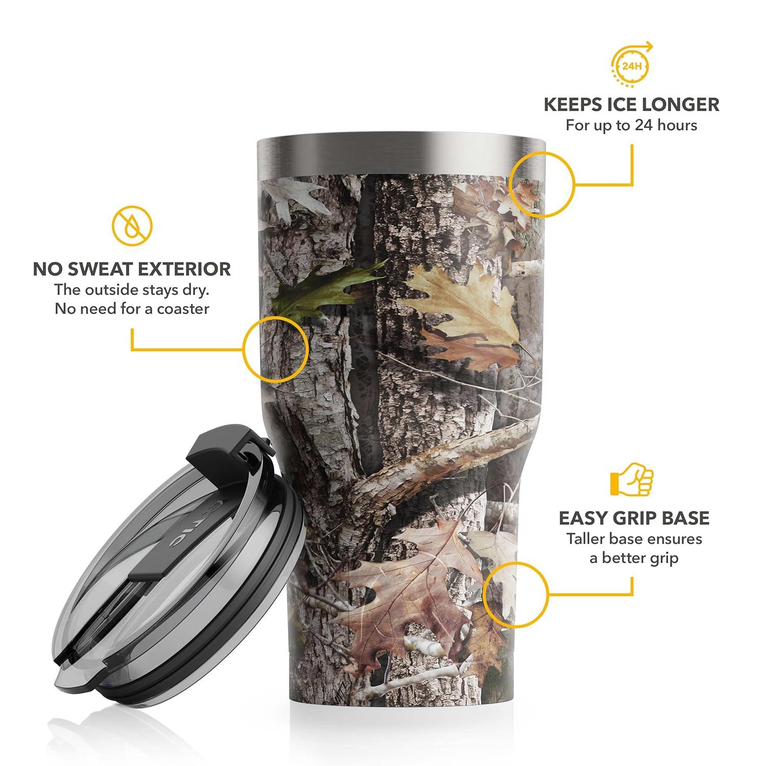 Salmon Orange 20oz Stainless Steel Insulated Travel Tumbler with Lid
