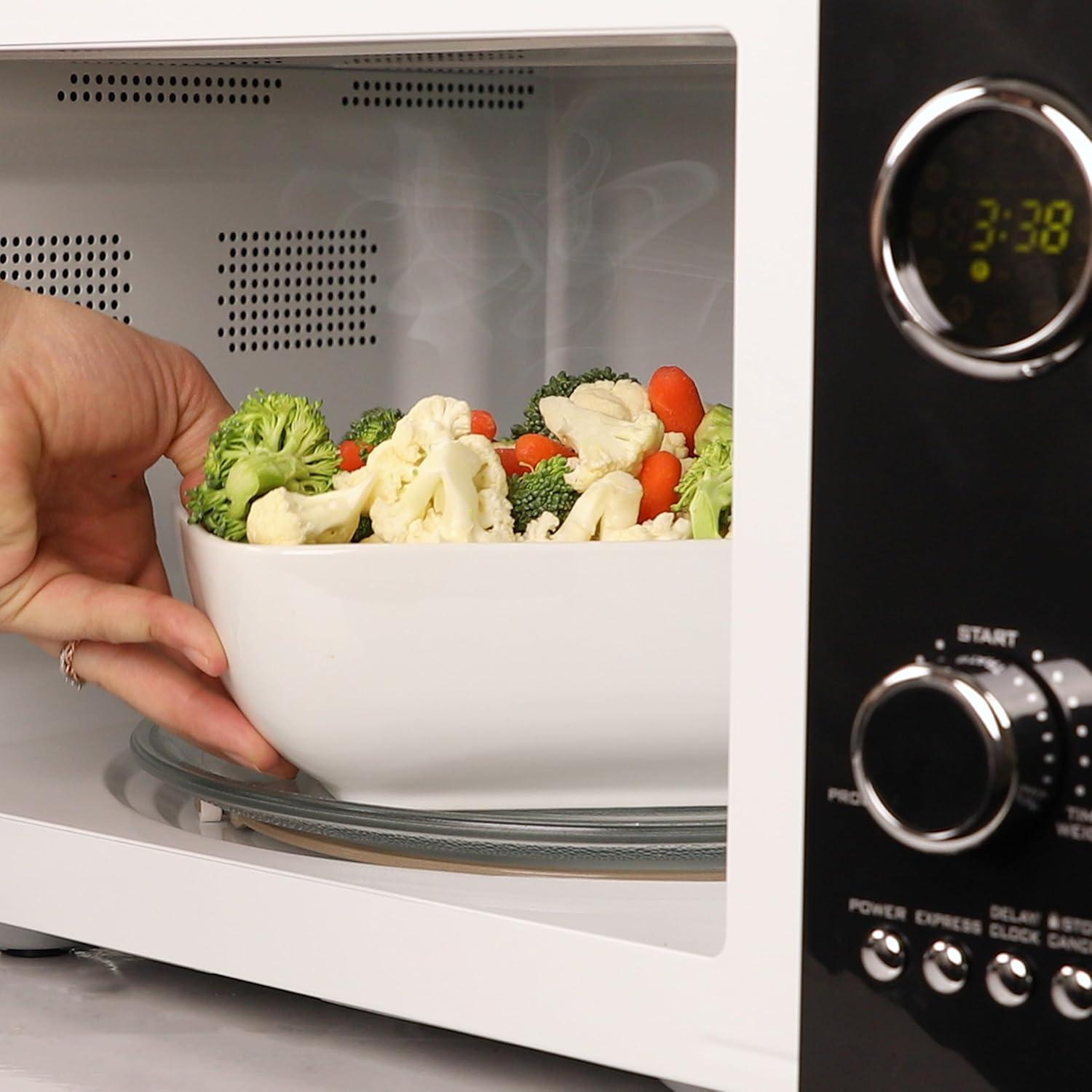 Nostalgia Retro 19" 0.9 cu ft. 800-Watt Countertop Microwave Oven