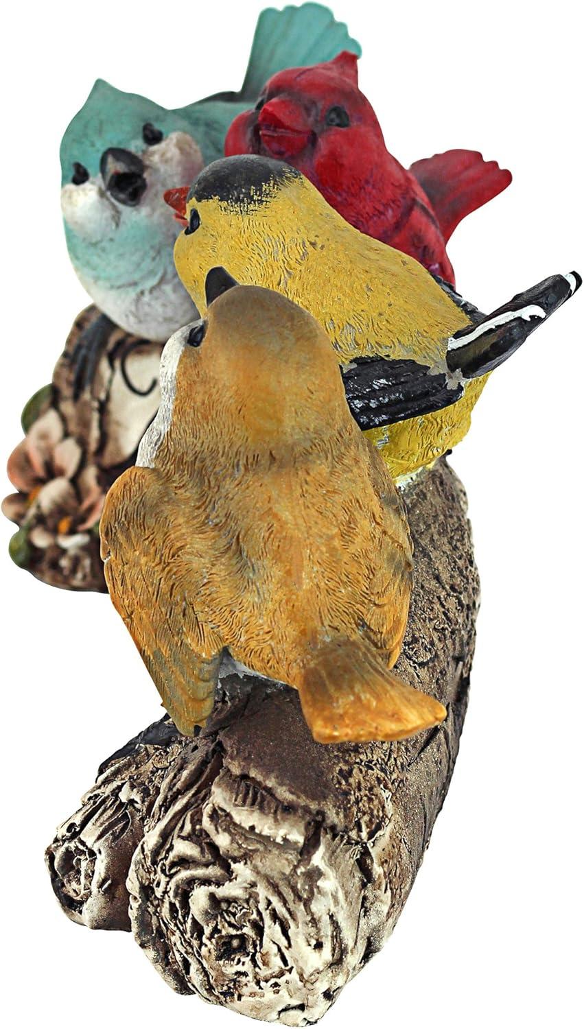 Multicolored Resin Bird Welcome Statue for Garden