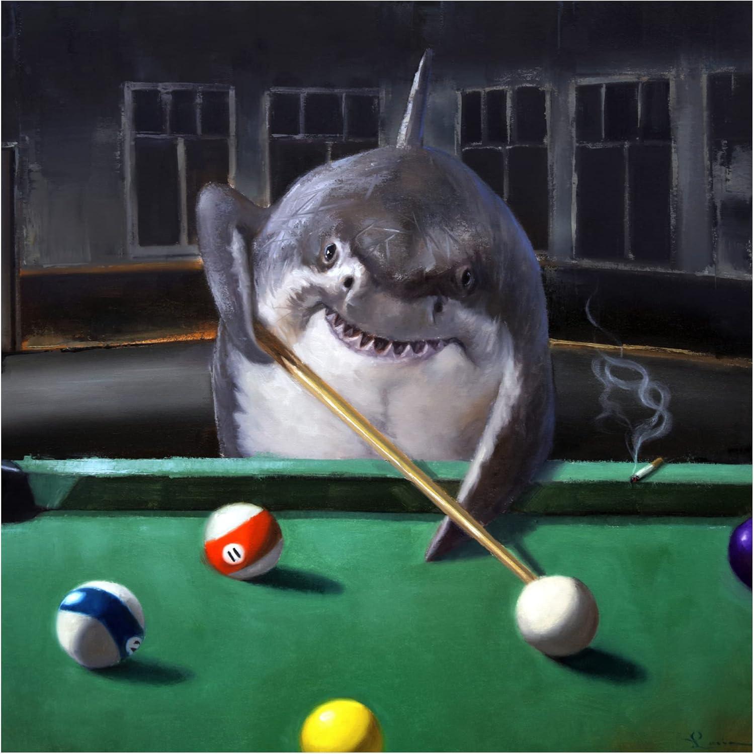 Trinx " Pool Shark " by Lucia Heffernan Painting Print