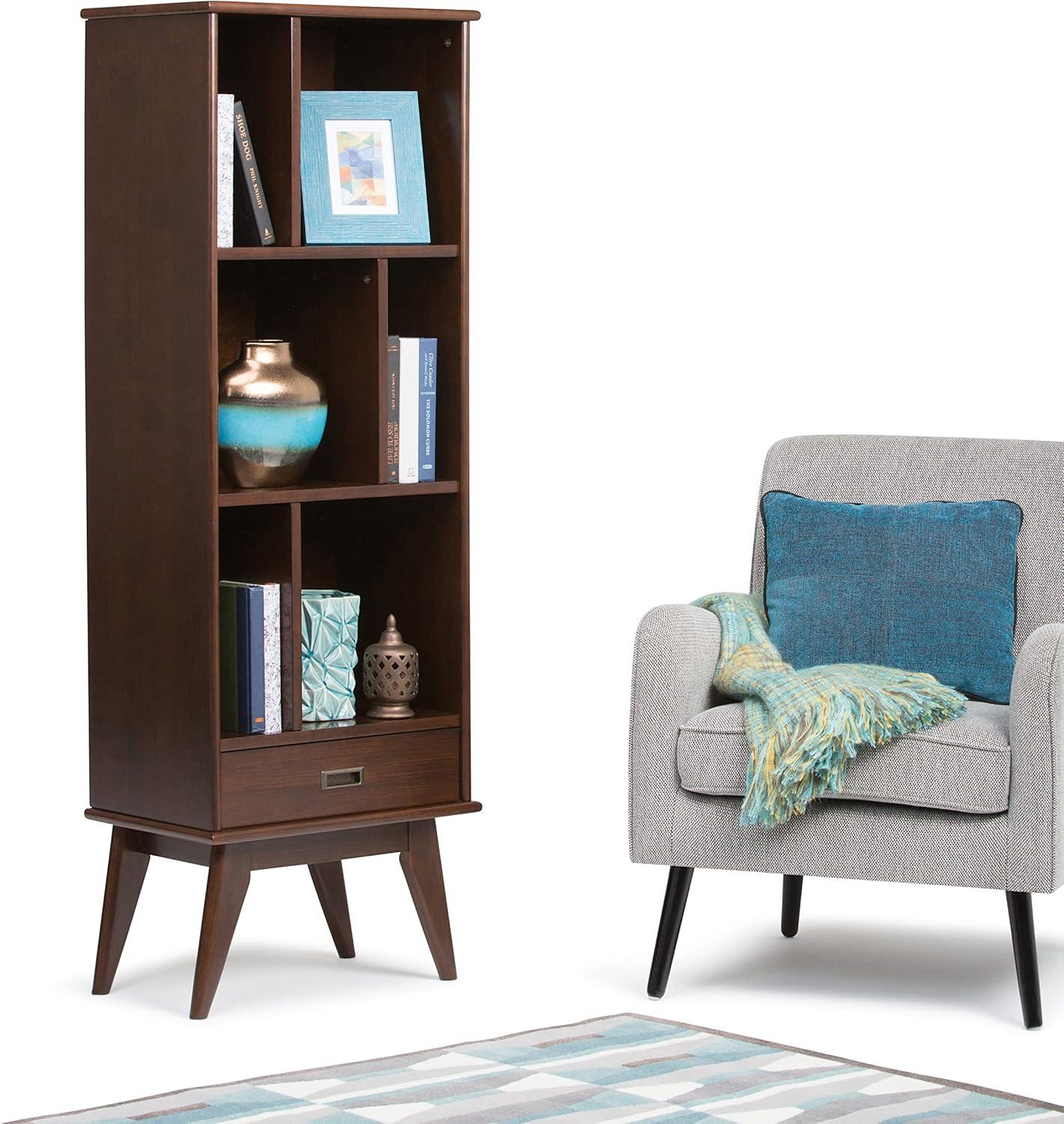 Simpli Home Draper Storage Bookcase
