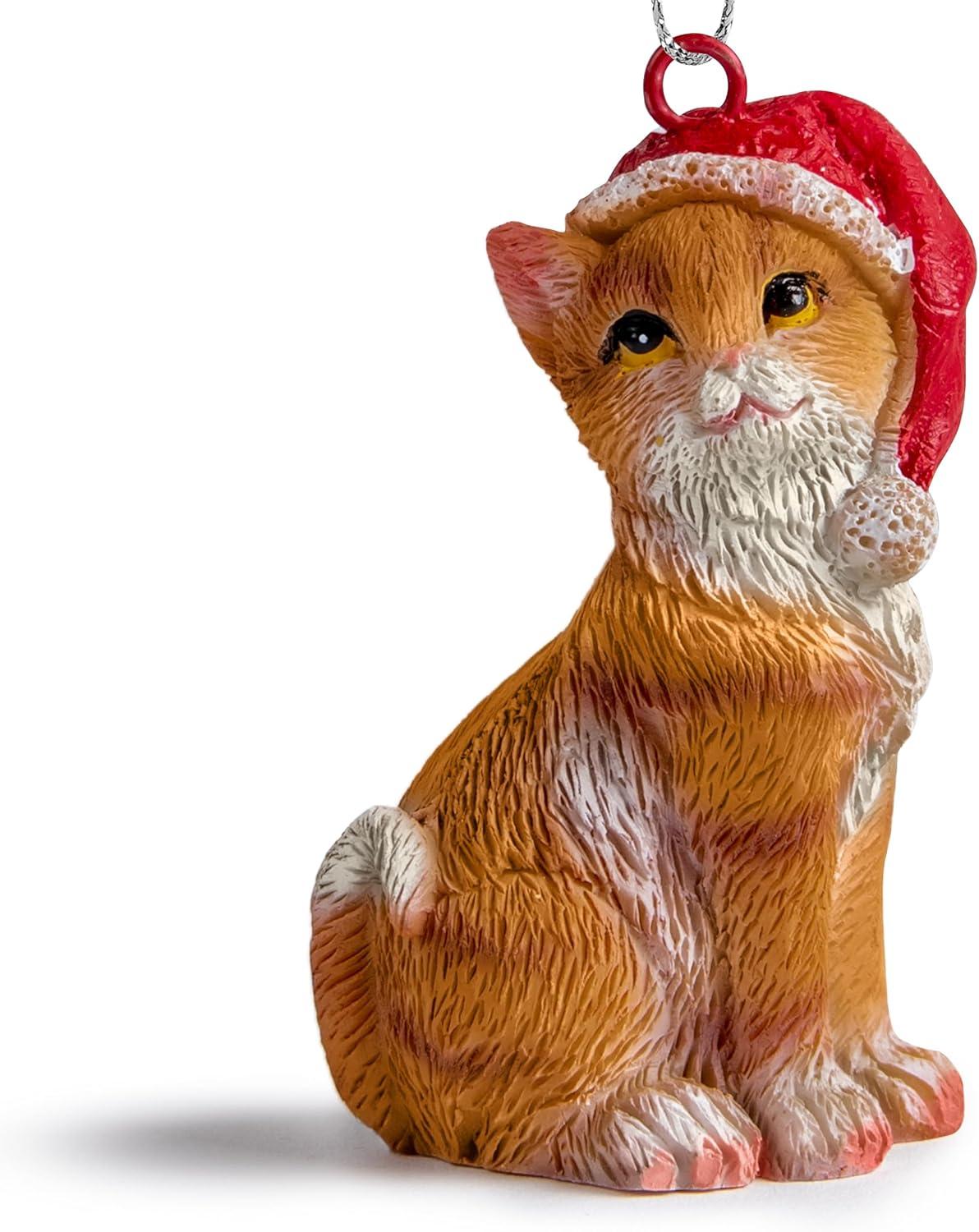 Charlton Home® Santa Cat Ornament