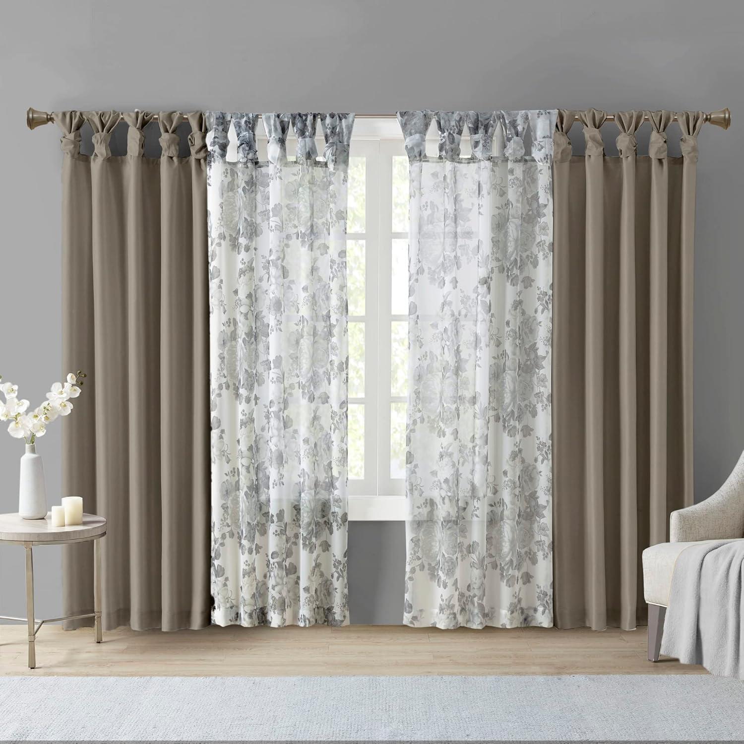 Madison Park Rivau Light-Filtering Single Curtain Panel