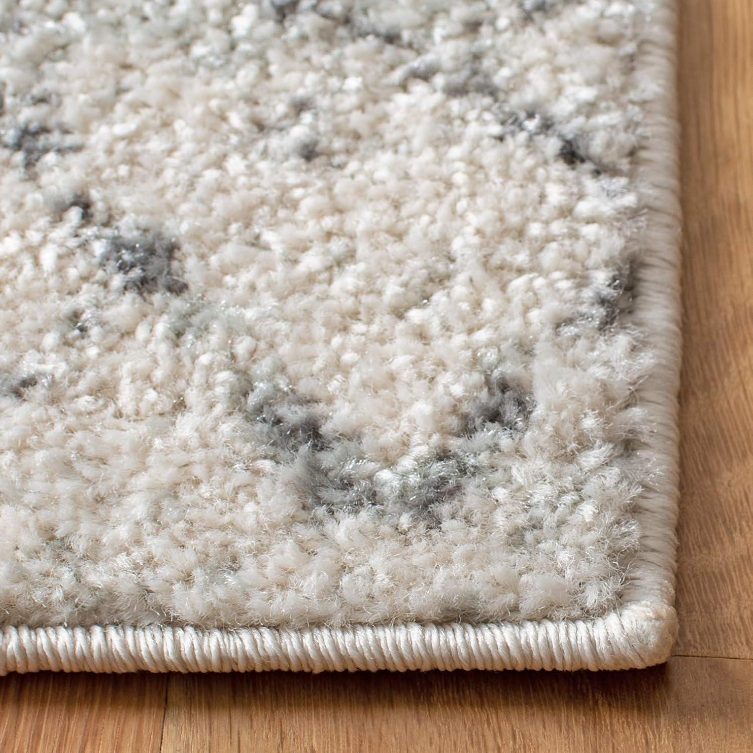 Madison MAD798 Power Loomed Area Rug - Ivory/Charcoal - 5'3"x7'6" - Safavieh.