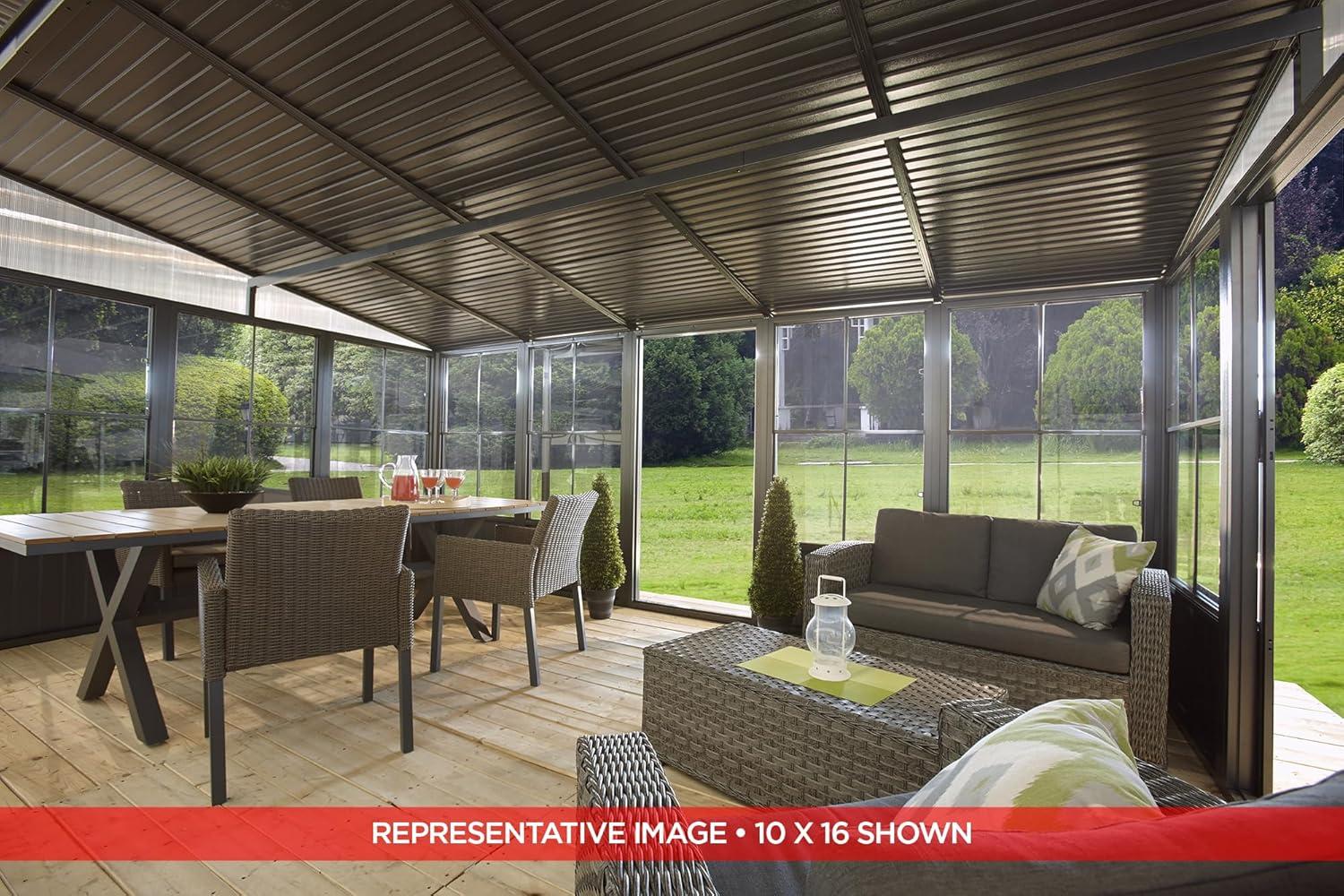 Sojag Charleston 16 Ft. W x 10 Ft. D Aluminum Patio Gazebo