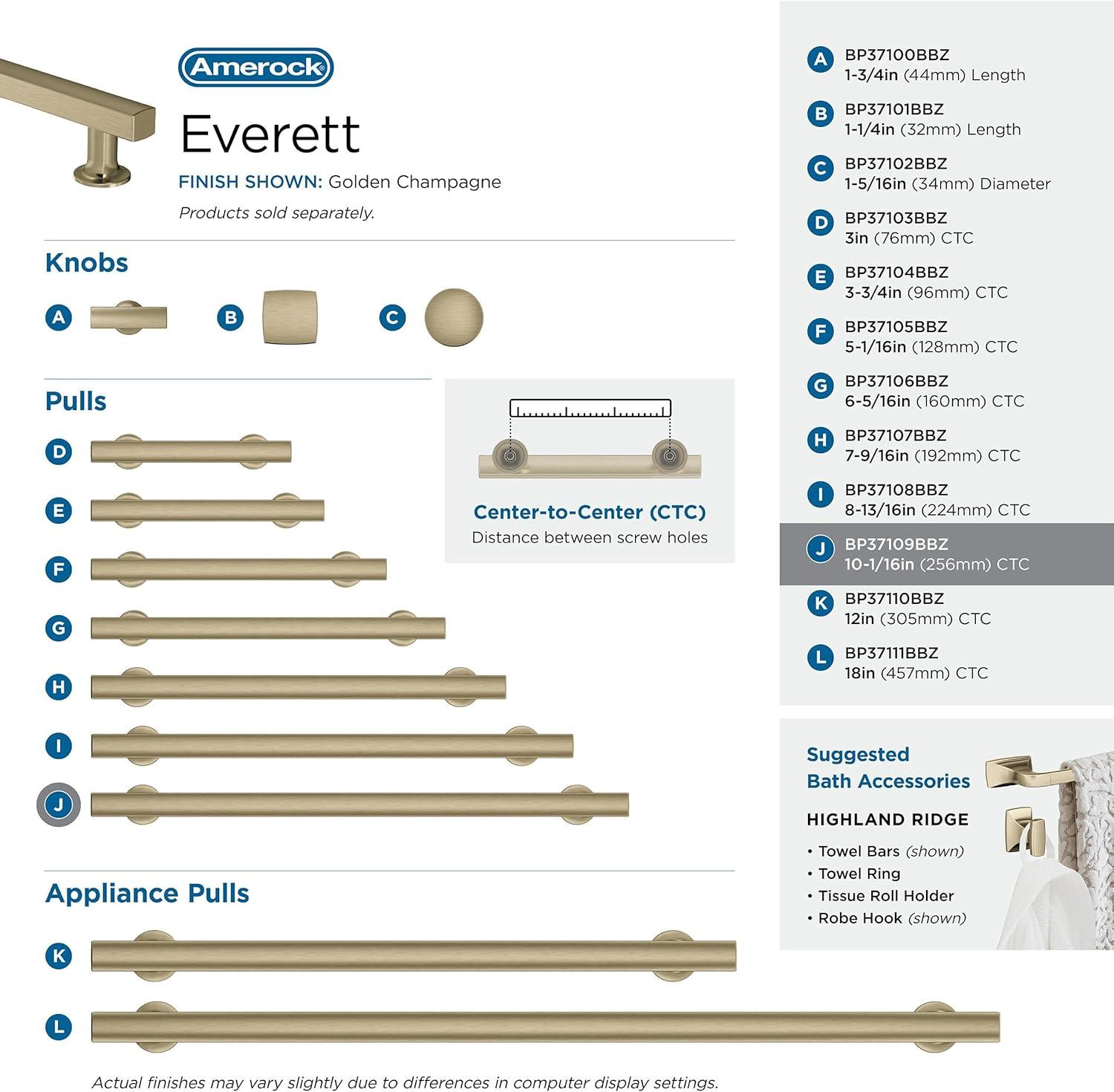 Amerock Everett Cabinet or Drawer Pull