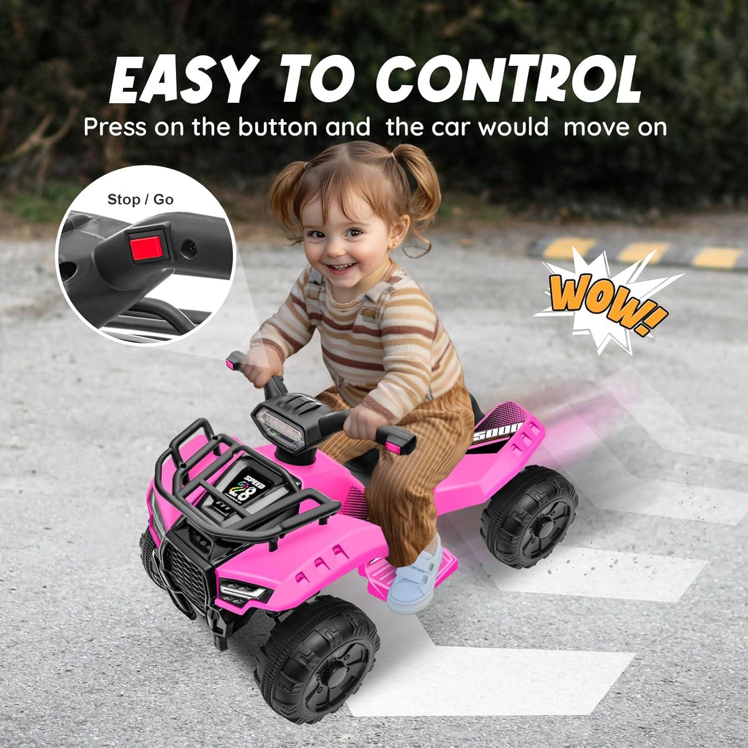 Aosom Aosom 6 Volt 1 Seater All-Terrain Vehicles Battery Powered Ride On