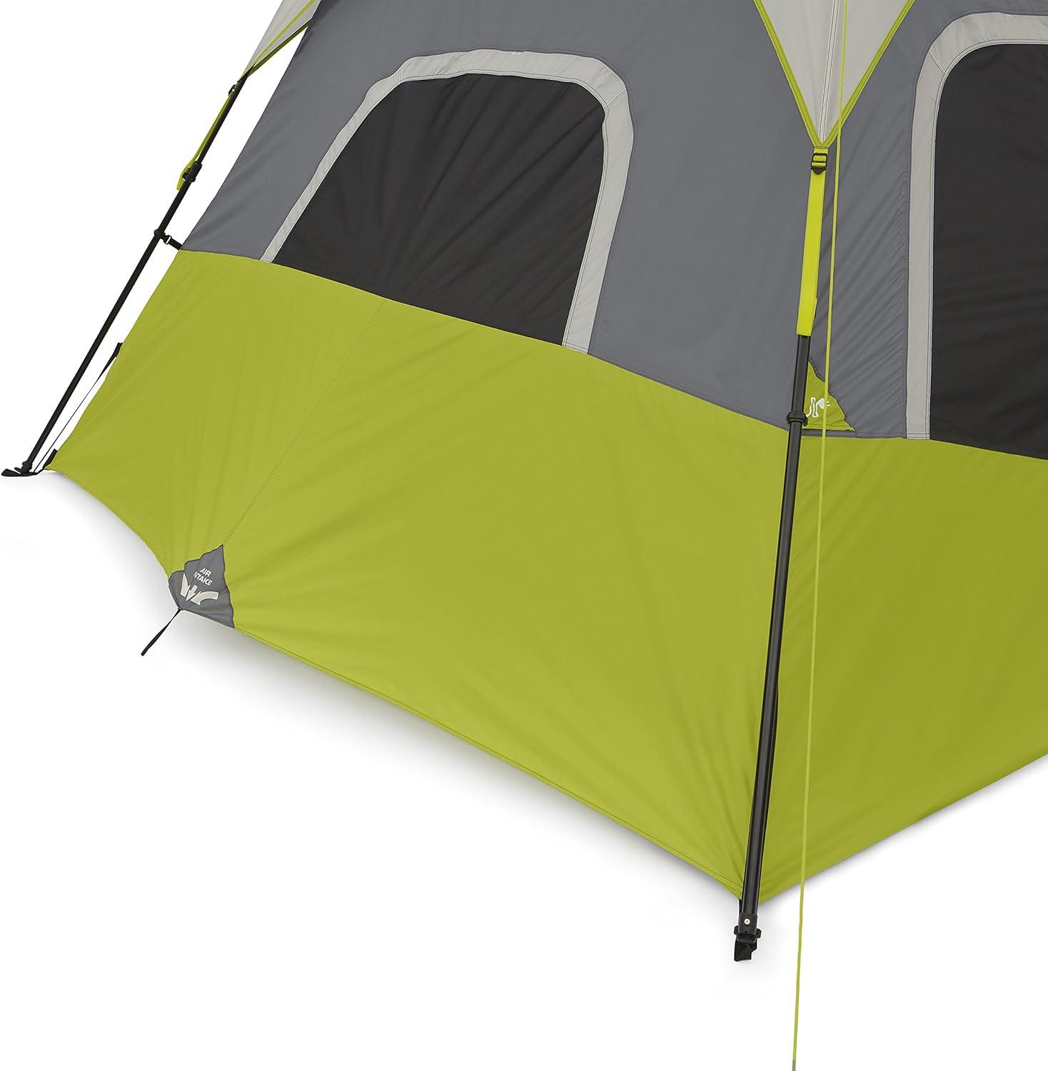 Green 9-Person Four Season Cabin Tent with Carry Bag