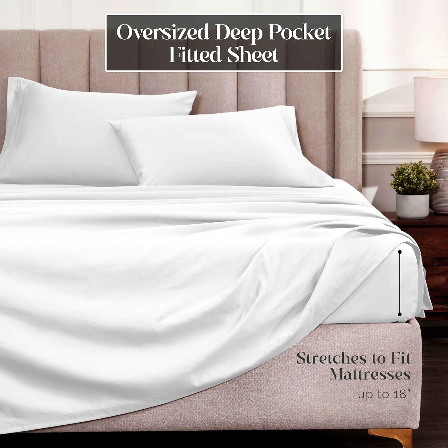 1500 Thread Count Egyptian-Quality Cotton Deep Pocket Sateen Sheet Set by Superior