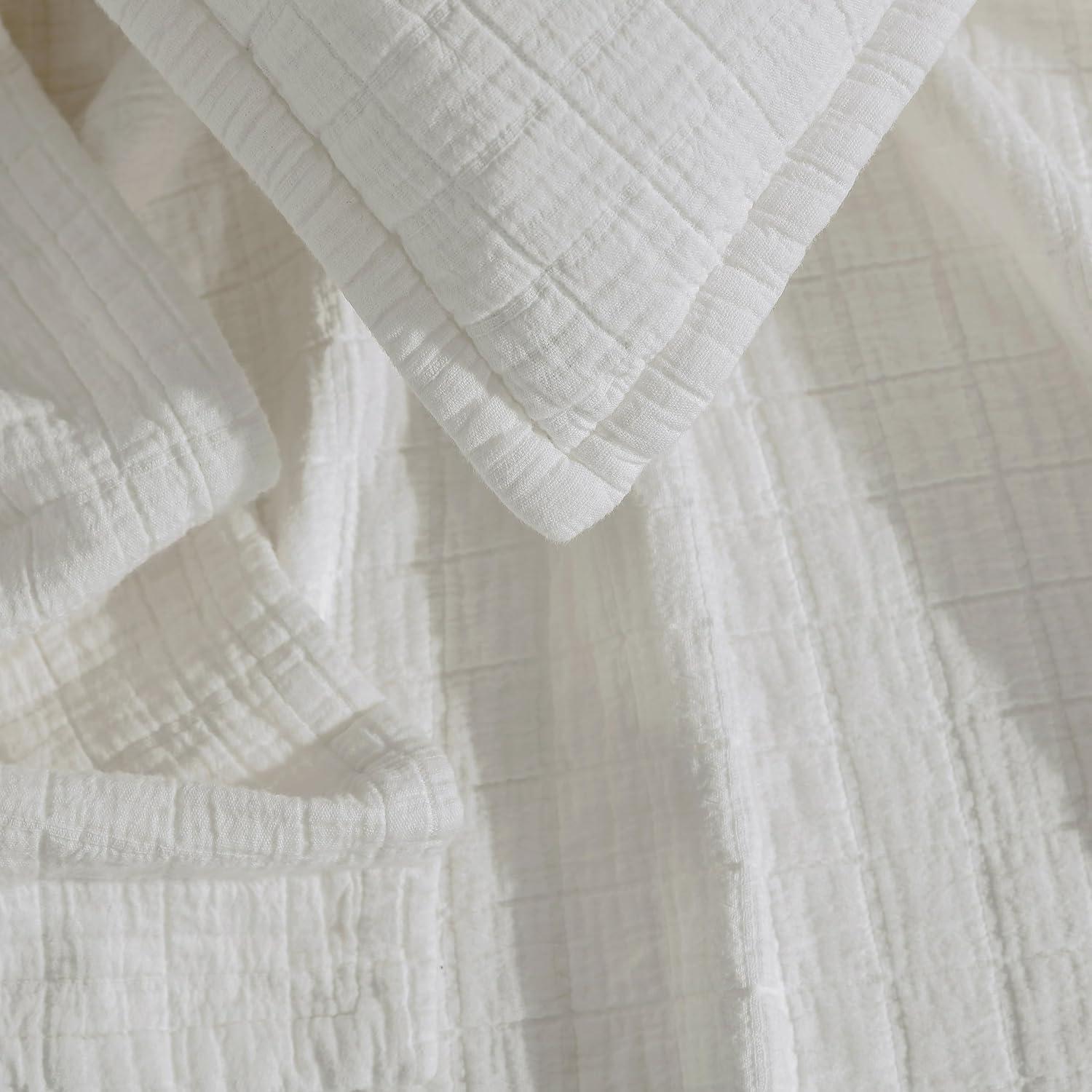 Calvin Klein Essential Garment Washed Solid Reversible Cotton Coverlet