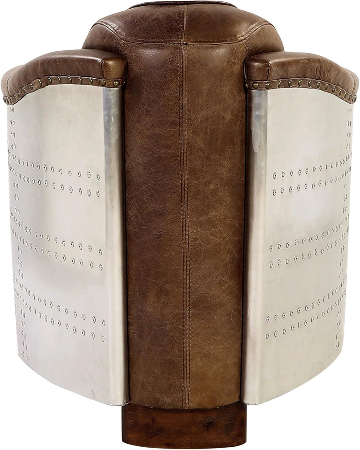 Brancaster Leather Barrel Chair