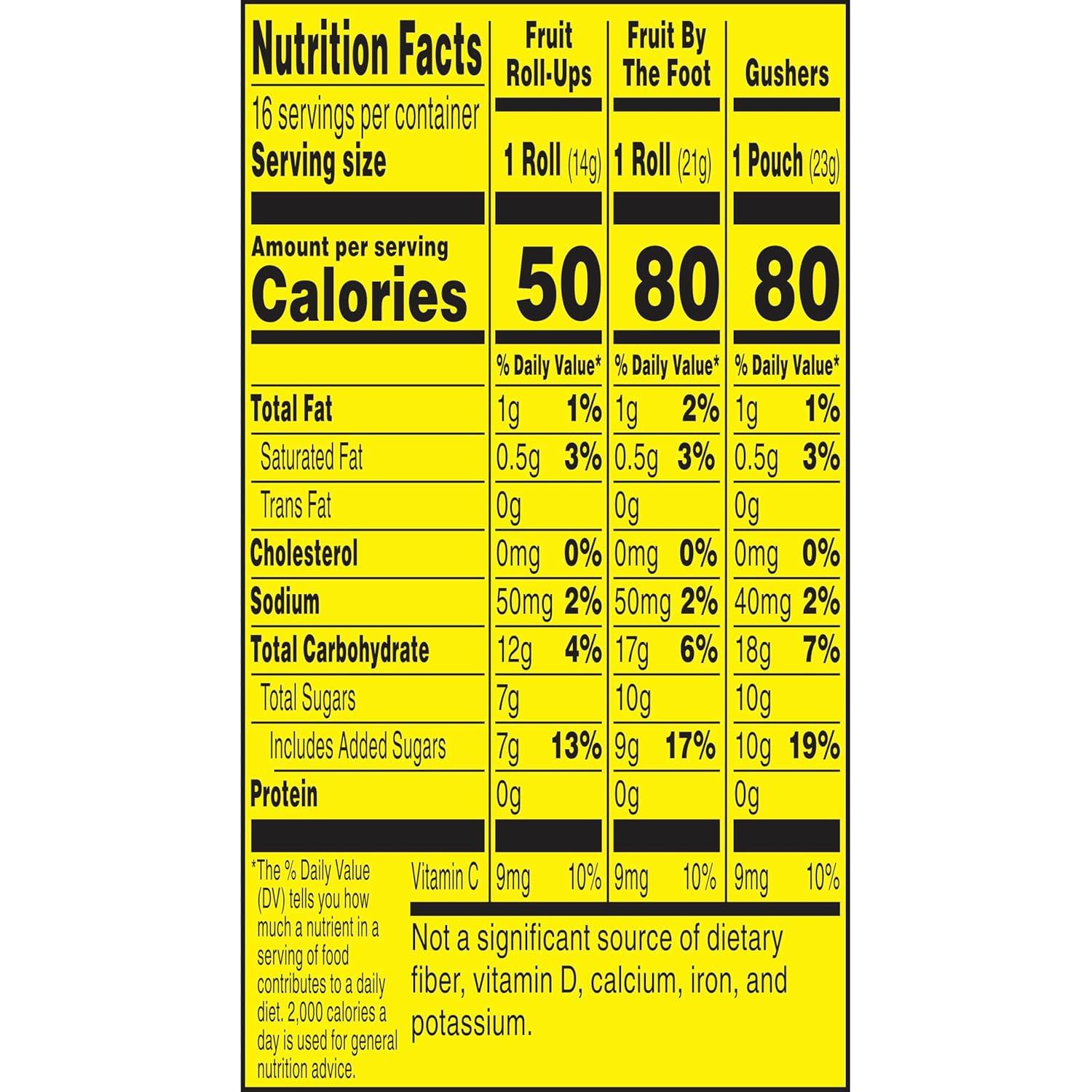 Fruit Flavored Variety Snacks - 16ct/10.2oz