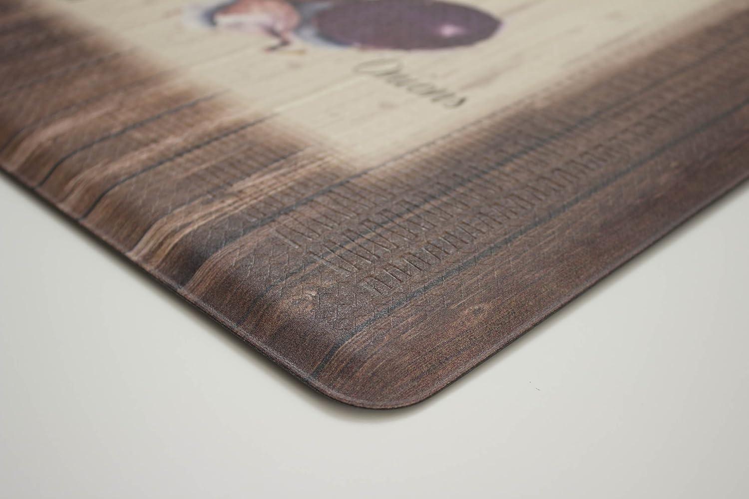 Chef Gear Farm Fresh Market with Border Anti-Fatigue Gelness Comfort Chef Mat