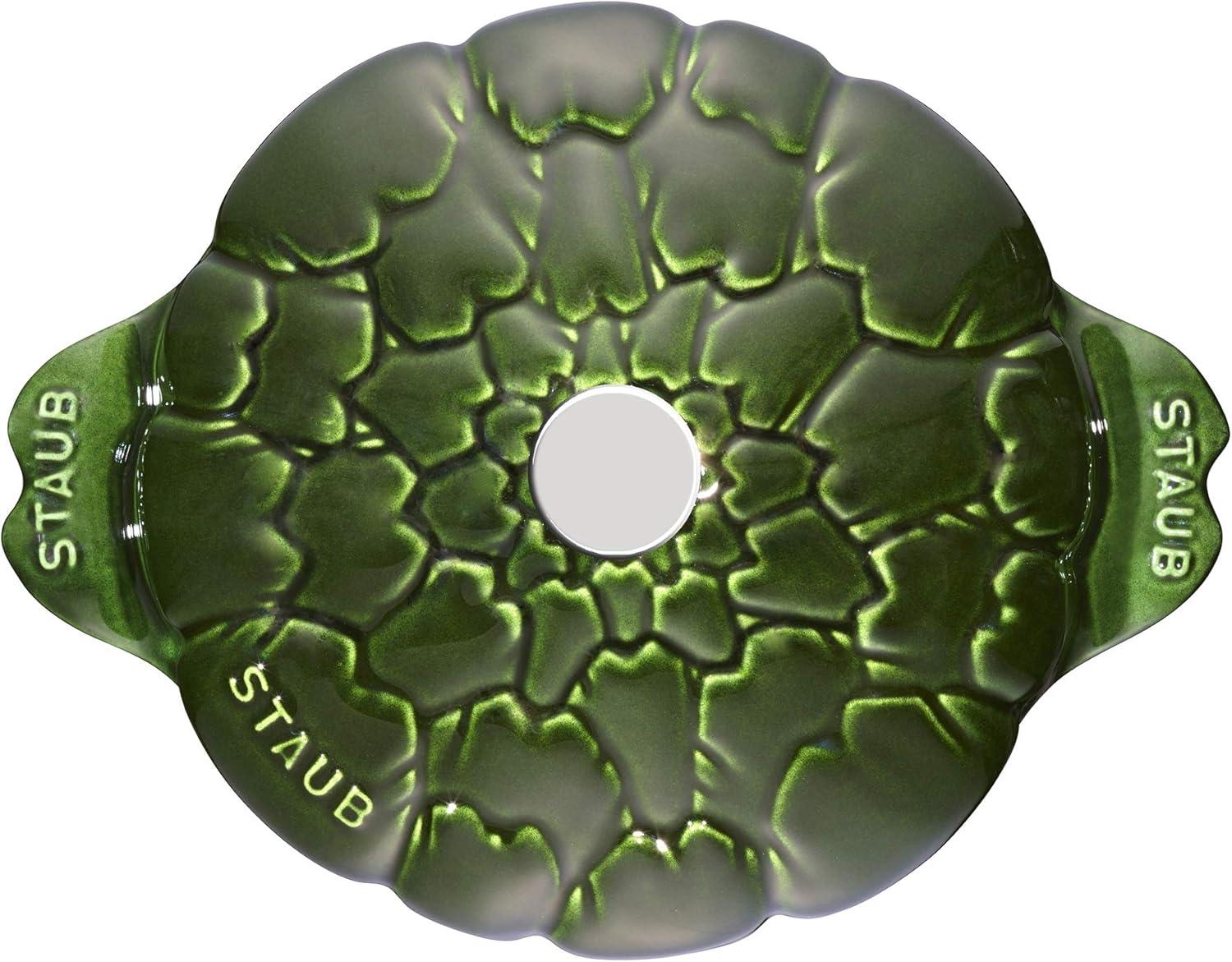 Staub Cast Iron 3-qt Artichoke Cocotte - Basil