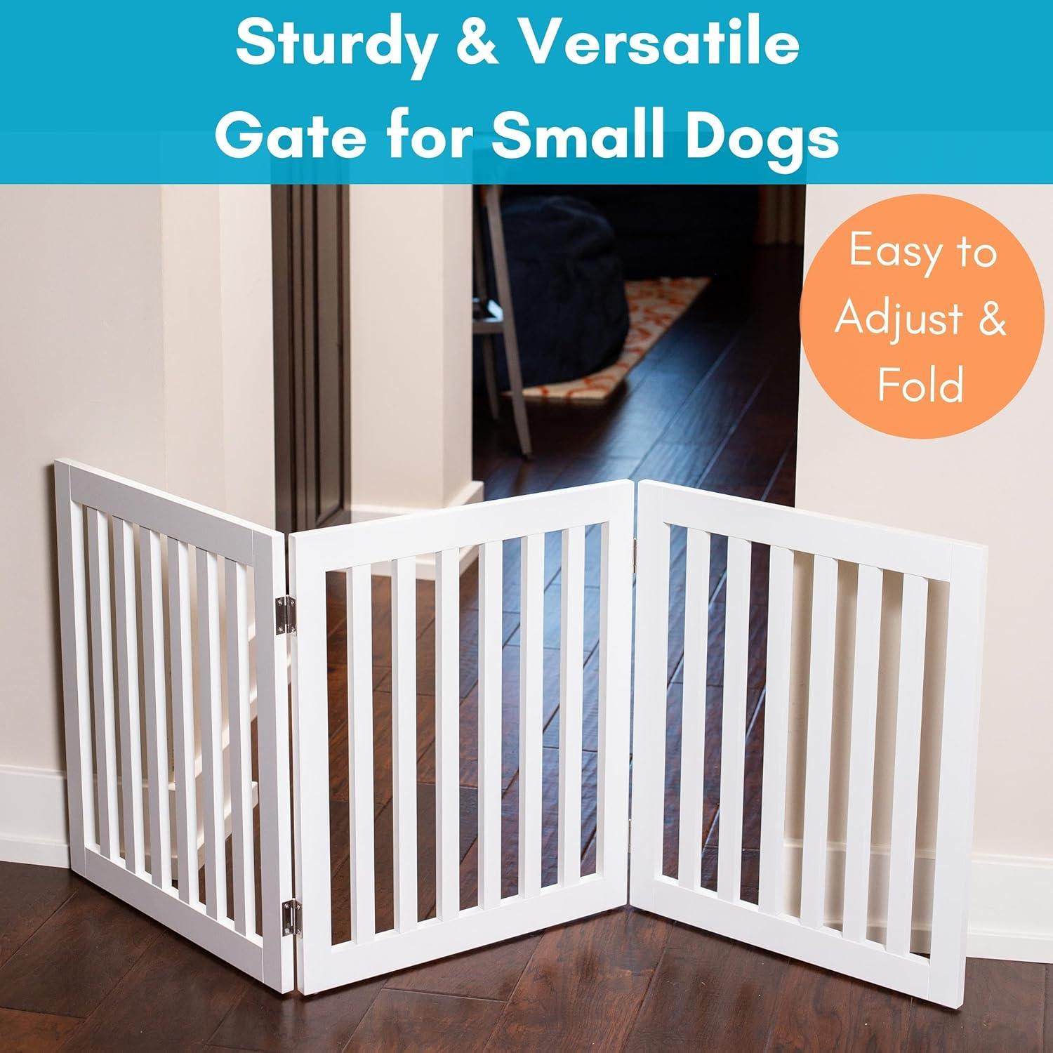 BirdRock Home Wood Free Standing Pet Gate